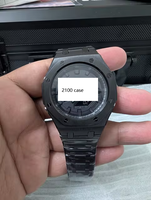 Jam tangan aksesori modifikasi casing Mod jam tangan logam Kit modifikasi mewah baja tahan karat untuk GA2100 GA-2100 GA-2110