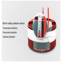 Transformateur toroïdal monophasé Unicreed UC-TT0200 ATO 200VA 220V AC Sortie 24V/48V Entrée 110V Tension personnalisable