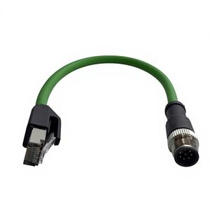 Cable Ethernet Profinet HUA M12/RJ45 de 4 pines/8 pines, IP67, Flexible, Doble Blindaje, Cobre Libre de Oxígeno, 5000 mm, para Máquinas - Product Image 6