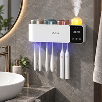 Diffuseur d'arômes électrique intelligent mural OEM en gros avec support de brosse à dents UV et stérilisateur de brosses à dents à séchage à l'air pour usage domestique