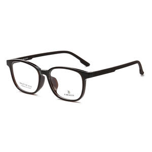 Gafas ópticas cuadradas E.Beauty para mujer, montura negra, lentes UV400 Ac, tamaño mediano - Product Image 1