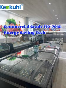 Süpermarketler için Kenkul ticari ada dondurucu ekran balık ve gıda 200L- 700L kapasitesi, CE/Certified sertifikalı (B2B/toptan) - Product Image 6