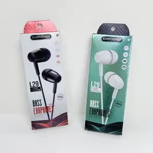 L29 Auriculares con cable internos baratos Música Deportes Esports Juegos K Song Micrófono Auriculares con cable