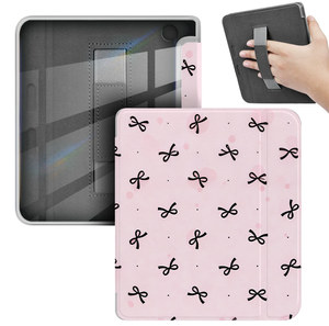 Cá Nhân Nghệ Thuật Màu Hồng Bow In Ấn Tùy Chỉnh PU Leather Trường Hợp Đối Với Kobo 6/<span class=keywords><strong>7</strong></span> Inch Tự Động Ngủ Wake Máy Tính Bảng Bìa - Product Image 1