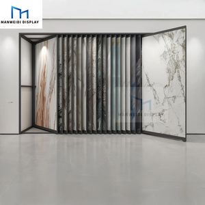 Подгонянная наклонная Выдвижная Бесшумная раздвижная металлическая каменная пластина, образец каменной плиты, мраморная плитка, подставка для дисплея - Product Image 1