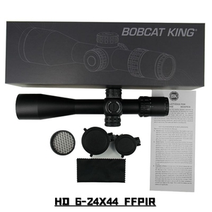 Mira Telescópica Táctica Bobcat King HD 6-24X44 FFPIR de Aleación de Aluminio de 30 mm con Retícula Iluminada, Ajuste de Paralaje <span class=keywords><strong>6X</strong></span>, Impermeable y con Iluminación Lateral Ajustable - Product Image 2