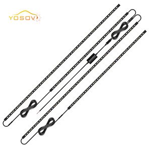 Yosovlampada per atmosfera Bluetooth RGB striscia di luce musicale per fuoristrada telaio LED luci Decorative sotto Golf Versa auto - Product Image 1