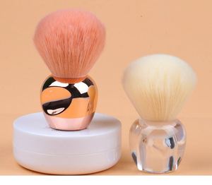 แปรงแต่งหน้าคาบูกิเคลือบสีเมทัลลิก ขนแปรงละเอียดพิเศษ ด้ามจับแบบนิ้วมือ สำหรับไฮไลท์ ปัดแป้ง ปัดแก้ม ขายส่ง รับทำโลโก้ตามสั่ง - Product Image 4