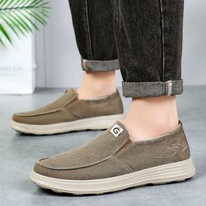 Lo último en zapatos bajos de lona casuales de moda para hombres, <span class=keywords><strong>Tenis</strong></span> elegantes para caminar al aire libre para invierno y primavera, suela de TPU - Product Image 6