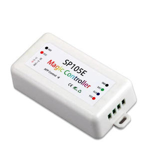 Controlador de Tira de Luces LED <span class=keywords><strong>Helan</strong></span> DC5-24V SP105E de 2048 Píxeles con Control Inalámbrico por Aplicación para WS2811 WS2812B WS2815 WS2813 - Product Image 3
