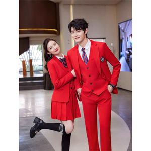 Women's Suit Set Blazer Vest Pants Shirt Pleated Skirt Formal Anti-Wrinkle Full Sleeve Autumn Winter Banquet Wear - Product Image 2