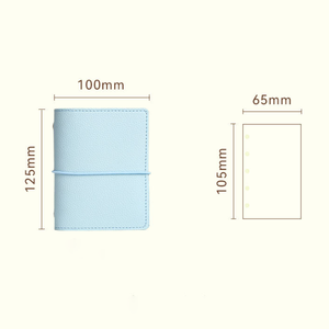 Carnet promotionnel en cuir PU M5 – Cadeau idéal, carnet de lecture à feuilles mobiles, petit carnet portable - Product Image 6