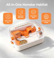 Cage de Luxe Super Grande pour Hamster, Ensemble de Jouets et Fournitures pour Petits Animaux, Combinaison pour Hamster, Souris et Lapin