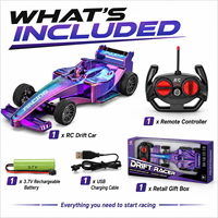Coche de Carreras RC de Derrape Estilo Fórmula 4CH Recargable al por Mayor con Carrocería Iridiscente para Niños