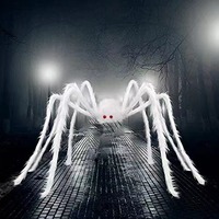 Nouvelle Offre 2026 : Grande Toile d'Araignée en Peluche Rouge pour Fêtes d'Halloween – Idéale pour Festivals et Événements Extérieurs (Vente en Gros)