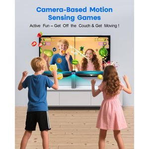 Consola de Juegos MetFut con Cámara de Movimiento, Plug and Play, Juegos AR para TV, Niños y Adultos, Juego Físico Interactivo, Inalámbrico, Bluetooth, Multijugador - Product Image 3