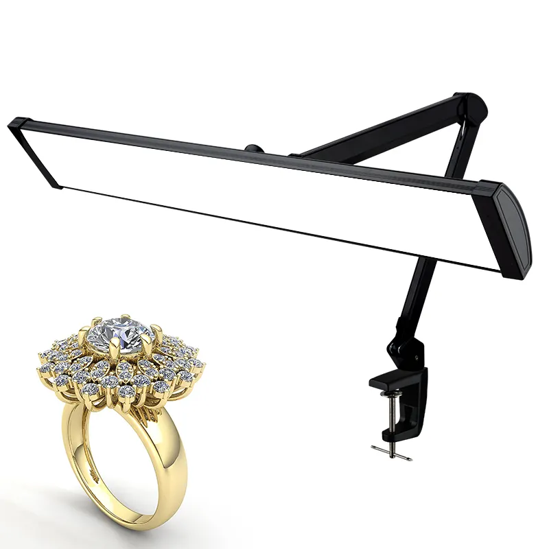 High quality jewellery professional lamp 50w adjustable working touch control table lamp cct dimmable led clip light