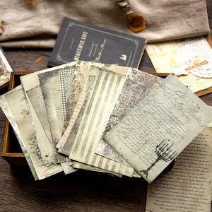100 pièces/paquet, carnet à couverture souple, série années de poésie, Double face, Journal Vintage, Notes d'écriture, 6 modèles - Product Image 4