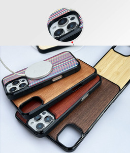 Độc Đáo Gỗ Tự Nhiên Trường Hợp Đối Với <span class=keywords><strong>iPhone</strong></span> 16 Pro Max <span class=keywords><strong>Deluxe</strong></span> Không Thấm Nước Cho <span class=keywords><strong>Iphone</strong></span> 16 Từ Trường Hợp Hỗ Trợ Sạc Không Dây - Product Image 4