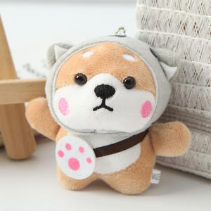 Vente d'usine : Porte-clés en peluche chien Corgi 10 cm, pendentif chiot, poupée en peluche pour sac d'école, pendentif <span class=keywords><strong>Shiba</strong></span> Inu, adorable poupée pour sac à dos, porte-clés - Product Image 2