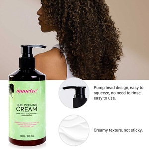 280ml Kem uốn tóc lạnh Argan dầu thầu dầu Vegan Curl xác định Gel kem nhãn hiệu riêng chăm sóc tóc tùy chỉnh Curl Enhancers - Product Image 3