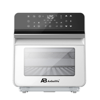 Freidora de Aire Digital Anbolife con Revestimiento Antiadherente, Libre de BPA, 10.5L, con Programa de Menú, Circuitos de Doble Protección, Función de Vapor