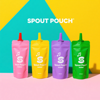 Pochette à bec en matériau écologique personnalisée pour l'emballage de lait liquide Pochette à bec de cornue sans Bpa Feuille d'aluminium à 4 couches pour aliments pour bébés