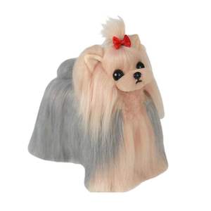 Mr. Jiang Perruque portable pliable en plastique pour animaux de compagnie Modèle de toilettage sans mannequin pour le nettoyage du Shih Tzu Yorkshire - Product Image 3