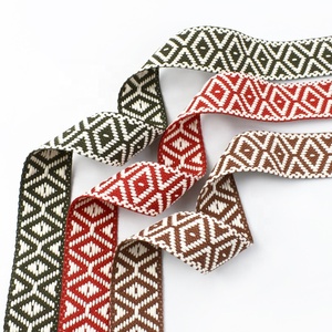 Deepeel rd825 38mm Jacquard bông vải ruy băng tự làm phụ kiện may màu vải dây đeo cho hành lý nhà dệt - Product Image 5