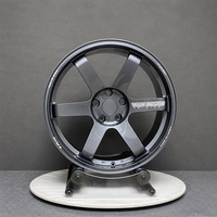Jantes en alliage forgé personnalisées 1 pièce, couleur bronze, 6 branches, 17, 18, 19, 20 pouces, 5x114.3, 5x112, 5x100 pour Nissan GTR, Subaru WRX, Honda Civic