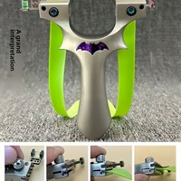 Nouveau modèle de lance-pierre en aluminium à affaissement rapide, forme de batte, modèle 9025, sensation de niveau champion, précis et puissant, spécialement conçu pour
