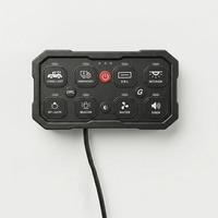 Panel Saklar 8 Gang Fungsi Grup 120A Arus & Suhu Nyata Panel Kontrol 8 Saluran Deteksi 12V 24V untuk Sistem Kelistrikan Mobil
