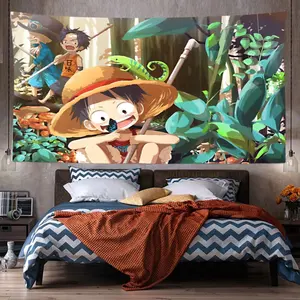 Latest Designs Microfiber Animation Characters Printed Tapestry Wall Banner