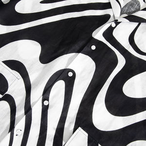 Camicie Casual da <span class=keywords><strong>Uomo</strong></span> Estive con Stampa Floreale, Antirughe, Traspiranti, 100% <span class=keywords><strong>Lino</strong></span>, <span class=keywords><strong>Oversize</strong></span>, Asciugatura Rapida, Maniche Corte, Monopetto - Product Image 5