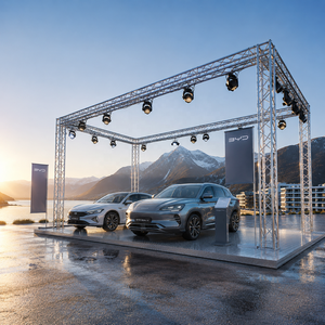 Structure modulaire carrée sur mesure pour stand d'exposition automobile, idéale pour les décors de stand d'exposition de voitures - Product Image 1