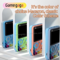 Console de jeu portable rétro G5 Macaron 8 bits 500-en-1 avec écran LCD couleur de 3,0 pouces, sortie AV et batterie de 1500 mAh