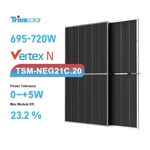 แผงโซลาร์เซลล์ Trina 700W แบบ N-Type Monocrystalline Bifacial ดีไซน์แบบ Half Cell เพื่อเทคโนโลยีประสิทธิภาพ 22.4% รับประกัน 30 ปี - Product Image 1