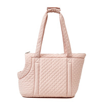 Automne hiver sac à bandoulière Portable pour chat Teddy voyage usine OEM/ODM losange matelassé sortie pour animaux de compagnie Style de mode