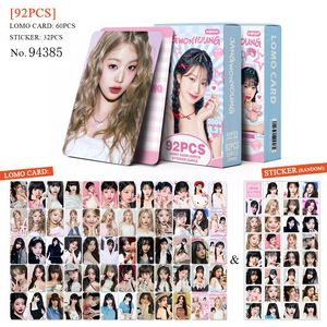 92 unids/set KPOP IVE <span class=keywords><strong>Wonyoung</strong></span> Personal Lomo tarjetas pegatinas dos lados Ins postal lindo Selfie Photocards DIY calcomanía Fans colección - Product Image 3