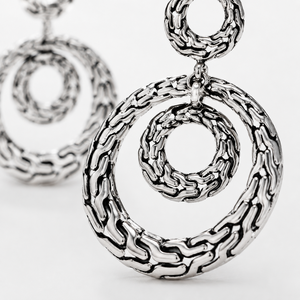 Orecchini Pendenti Lunghi a Forma di Otto Vintage per Donne, Gioielli Eleganti per Feste - Product Image 5