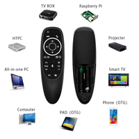 Control Remoto Inalámbrico G10S Pro 2.4G de Alta Calidad con 7 Retroiluminaciones, Control por Voz, Mouse Aéreo con Giroscopio y Aprendizaje IR