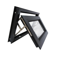 Ventanas Abatibles de Aluminio DiYOU con Marco de Aleación de Aluminio y Vidrio, Certificación CE, Garantía de 5 Años, Diseño Moderno para Hoteles