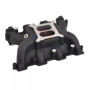 Colector de Admisión de Doble Plano MATCHWAY Nuevo, Negro, de Aluminio Mecanizado CNC, Super Victor EFI para Chevy LS1/<span class=keywords><strong>LS2</strong></span>/LS6 300-130, Riel de Combustible - Product Image 4