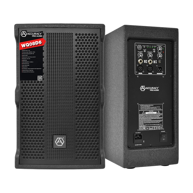 RQSONIC WQ08D6-2K 8 Inch Sound Master Speaker Powered Speaker Professional BT Active Speakers for Outdoor Activities