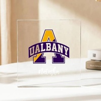 Plaque d'affichage universitaire personnalisée en acrylique de 15 mm d'épaisseur, impression UV écologique, logo universitaire