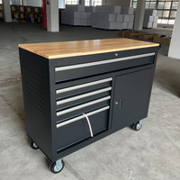 Armoire à outils professionnelle en acier multi-tiroirs avec roulettes, boîte d'atelier sur roulettes pour mécaniciens, support OBM