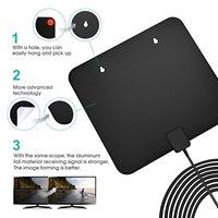Amplificado HD de la antena de TV Digital con 50 millas de soporte 4k HD 1080p gratis canales locales
