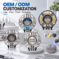 Cendrier à cigares portable en aluminium avec logo personnalisé OEM ODM - Marque Kingyi, modèle de style américain, souvenir pour la maison et le salon