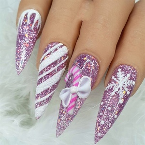 Ongles press-on marron mat et nude tendance pour filles, style clubbing, pour toutes les occasions - Product Image 1