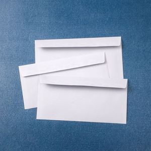 SWA0910 Factory Business <b>White</b> Customized Shape <b>Envelope</b> Customized Logo Print Window <b>Envelope</b> 10# Self Seal Business Windowless - Product Image 1